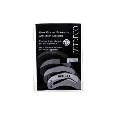 Artdeco Eye Brow Stencils With Brush Applicator 5 druhů šablon se štětečkem na obočí 5 ks