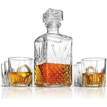 BORMIOLI ROCCO SELECTA Krištáľová karafa s 6 pohármi 1 l