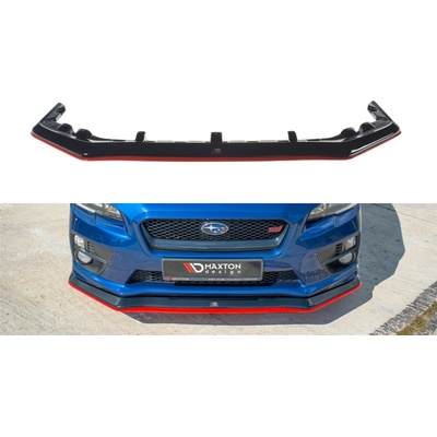 Maxton Design Spojler pod predný nárazník - Subaru, SUIM4WRXSTIFD1GFD1RRED SUIM4WRXSTI-FD1G+FD1RRED