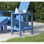 vidaXL Градинска маса Adirondack, аква синьо, 38x38x46 см, HDPE (318644)