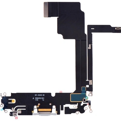 Nabíjecí deska a flex pro Apple iPhone 15 Pro Max bílý titan