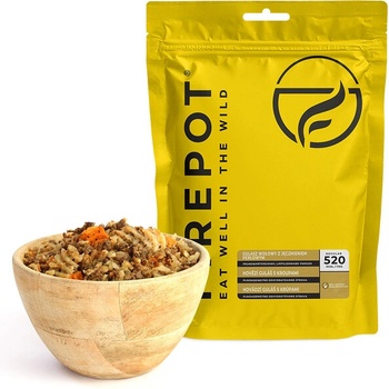 Firepot Говеждо задушено с грис, 110 г (PL-STEW-REG-YELL)