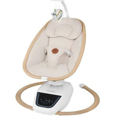 Lionelo dětské houpátko s melodií OLIVIA Beige Natural