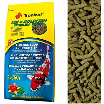 Tropical Koi & Goldfish Spirulina Sticks 50 l