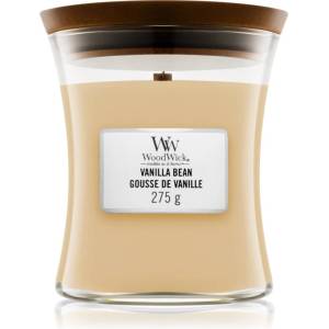 WoodWick Vanilla Bean ароматна свещ с дървен фитил 275 гр