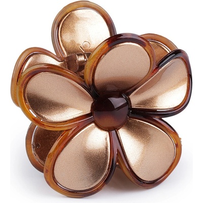 Skřipec do vlasů květ Varianta: 2 zlatá perleť, Balení: 1 ks – Zboží Dáma