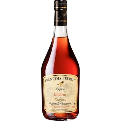 François Peyrot Liqueur Litchee & Cognac 21% 0,7 l (holá láhev)