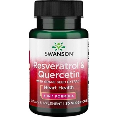 Swanson Resveratrol & Quercetin 30 kapsúl