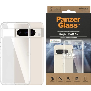 Panzer Гръб PanzerGlass Hard Case за Google Pixel 8 Pro , Antibacterial - Прозрачен