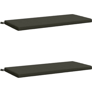 vidaXL Възглавници за пейки SOEST 2 бр. 100% полиестер Антрацит (949331)