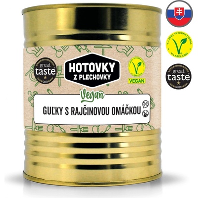 Hotovky z plechovky Vegan guľky v rajčinovej omáčke 0,8 kg