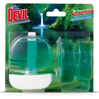 Dr. Devil 3v1 WC tekutý záves Natur Fresh 3 x 55 ml
