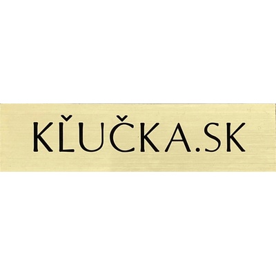 KĽUČKA Jmenovka / Mosaz matná / T