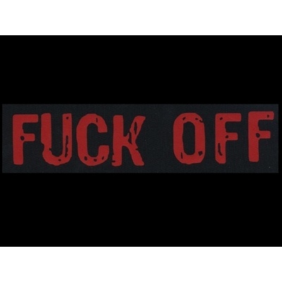 Nášivka FUCK OFF red