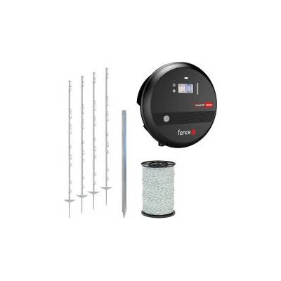 Set elektrického ohradníku - kombinovaný zdroj 10 J - lanko 400 m