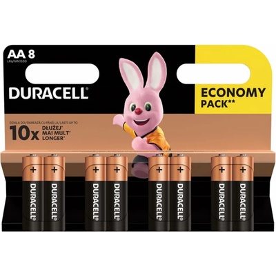 Duracell Алкална батерия Optimum, AA, LR6, 1.5 V, 8 броя