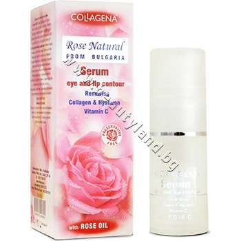 Collagena Околоочен серум Collagena Natural Rose Eye Contour, p/n CO-030 - Серум против бръчки около очите и устните (CO-030)