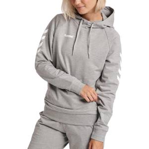 Hummel Go Cotton Hoodie Grey Melange W