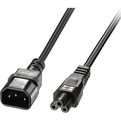 Lindy Захранващ кабел Lindy 30341, от IEC C5(м) към към IEC C14(ж), 2m (LNY-30341)