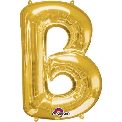 Amscan balónek písmeno B 86 cm zlatý