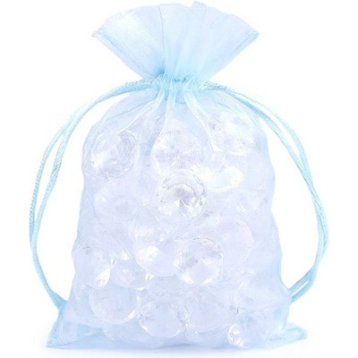 Prima-obchod Dárkový pytlík 10x15 cm organza, barva 15 modrá světlá