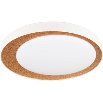 Reality Бяло-светлокафяво LED осветително тяло за таван ø 45 cm Aleta - Reality (R64611179)