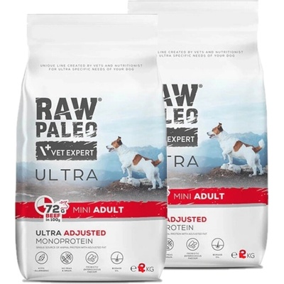 Vetexpert Raw Paleo Ultra Beef Adult Mini 2 x 8 kg