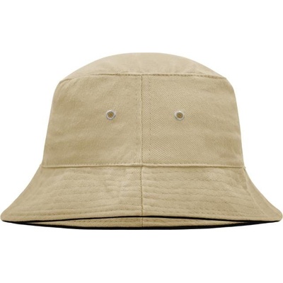 Myrtle Beach Rybářský klobouk s lemem MB 12 písková černá – Zbozi.Blesk.cz