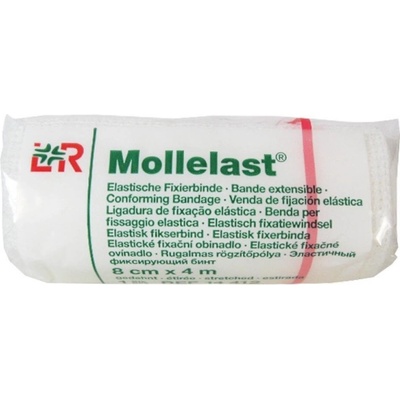 Mollelast Obin. elast. fix. 8 cm x 4 m v celofánu 1 ks