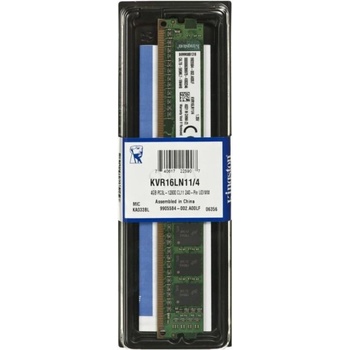 Kingston DDR3 4GB 1600MHz CL11 KVR16LN11/4