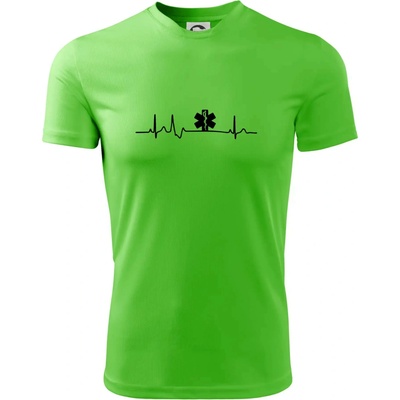 EKG rescue tričko Apple Green