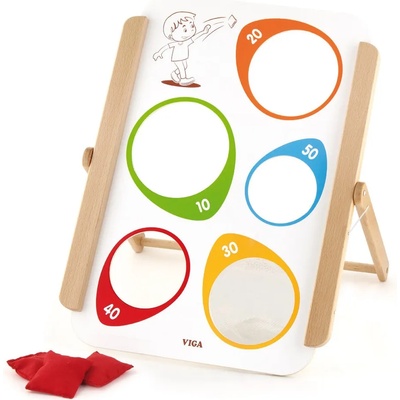Viga Toys Дървена игра - Торбички за хвърляне, Viga (50667)