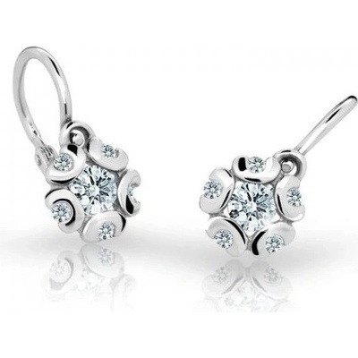 Cutie Jewellery dětské náušnice z bílého zlata C2178-10-X-2 bílá