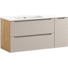 Comad Koupelnová skříňka s keramickým umyvadlem Ocean Beige 120 cm - béžová