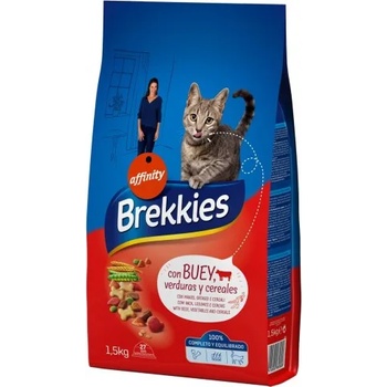 Affinity Brekkies Cat Mix Beef - говеждо и зеленчуци, храна за пораснали котки над 1 година, Испания - 15 кг