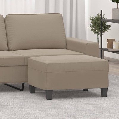 vidaXL Табуретка, таупе, 70x55x41 см, плат микрофибър (349361)