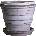 Bergs Potter Саксия Planet Jupiter с поставка 25 см сива (PLAG25S)