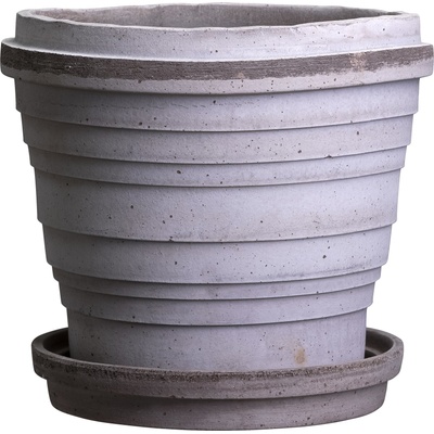 Bergs Potter Саксия Planet Jupiter с поставка 25 см сива (PLAG25S)