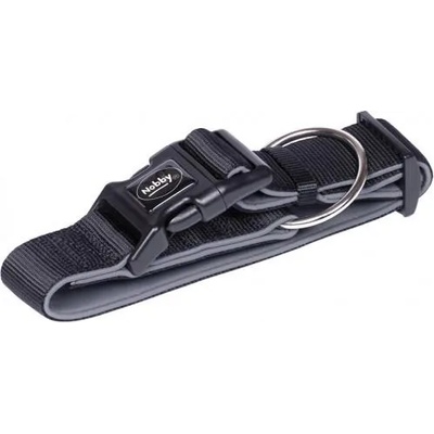 Nobby Нашийник за куче nobby classic preno extra, найлон с неопренова подплата, дебелина 38/40 мм, дължина 40-55 см - черен, Германия - 80653-05