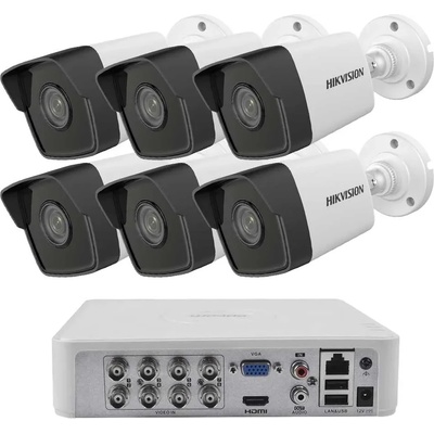 HIKVISION Комплект за Видеонаблюдение ZK6630E с 6x 2MP Ultra-Low Light Камери (ZK6630E)