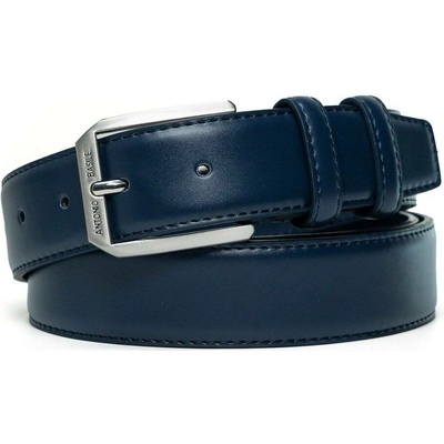 Antonio Basile Pierre Cardin kožený opasek 2503 BLUE Modrá 2503BLUE