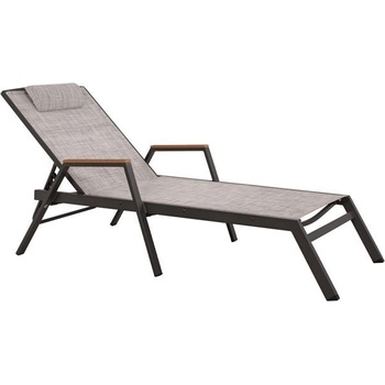 Bogdan Furniture Алуминиев шезлонг с подлакътници Memo. bg
