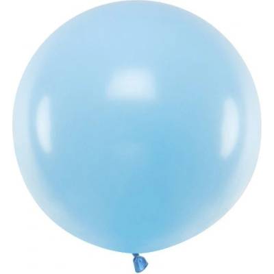 Party Deco Голям Латексов Балон, Пастел, Бебешко Синьо, 60см (olbom-011)