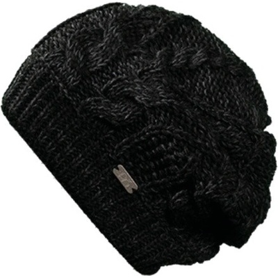 Pletex dvojitá pletená čepice L456 Černá