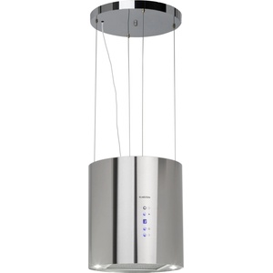 Klarstein Barett, островен абсорбатор, Ø 38 cm, рециркулация 522 m³/h, LED, филтър с активен въглен, неръждаема стомана (TK15-Barett-SS) (TK15-Barett-SS) - klarstein