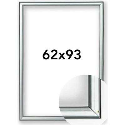 BFHM Fotorámeček BF Rozměr: 62 x 93 cm, Barva: Stříbrná, Typ zasklení: Plexi