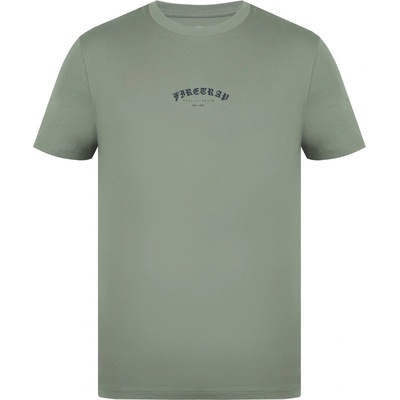 Firetrap Мъжка тениска Firetrap Trek T Shirt Mens - Lt Khaki