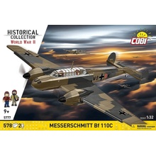 COBI 5777 World War II Nemecké ťažké stíhacie-bombardovacie lietadlo MESSERSCHMITT BF 110C 1:32
