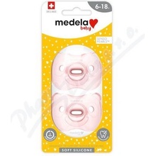 Medela baby Soft silicon dudlík růžová 2ks