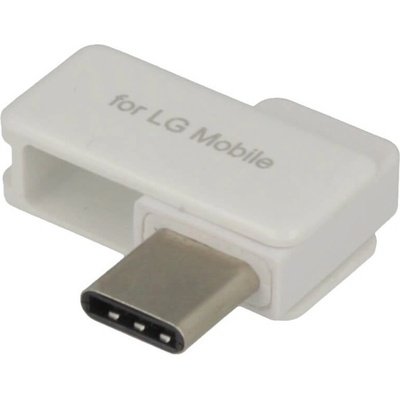 LG USB-C to microUSB Adapter - USB-C адаптер за устройства с USB-C порт (бял) (TST-G002_WH)